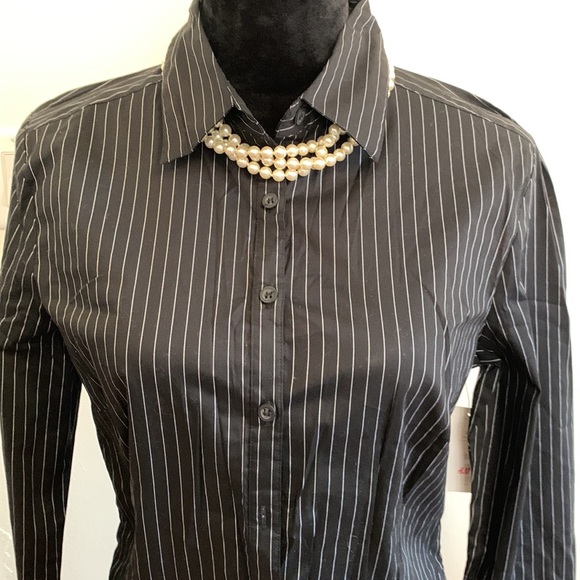 2 H&M Pinstripe Blouses - Picture 2 of 10